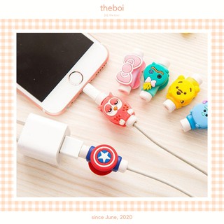 [Chọn Mẫu] Phụ Kiện Bảo Vệ Cáp Sạc, Tai Nghe Chibi Dễ Thương