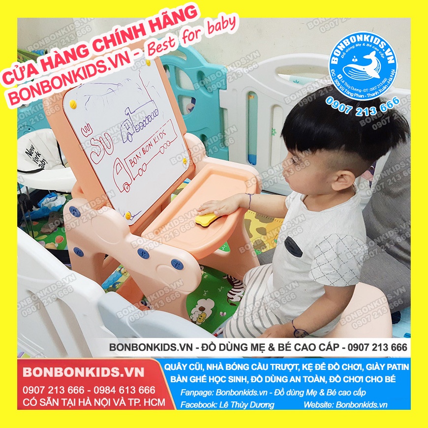 Bộ bảng vẽ gấp gọn thành bàn ghế nhựa cho bé siêu tiện lợi - Bàn ghế nhựa trẻ em