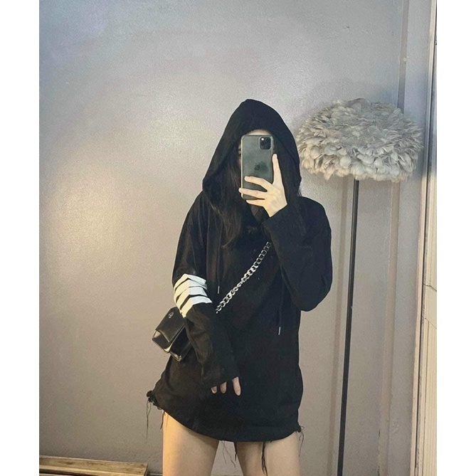 đơn 99K] Áo hoodie mũ viền tay Thom’s