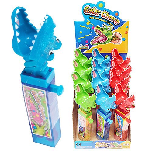 Kẹo mút đồ chơi Kidsmania Gator Chomp 17gr (Màu ngẫu nhiên)