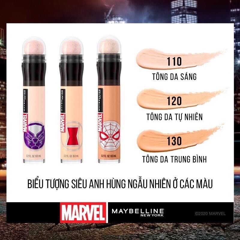 [Phiên Bản MARVEL] Bút Cushion Che Khuyết Điểm Đa Năng Instant Age Rewind Maybelline New York 6ml | BigBuy360 - bigbuy360.vn