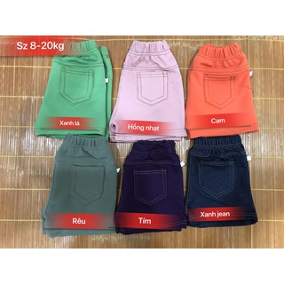 Xả kho quần đùi giả jean màu sắc bé 8-20kg