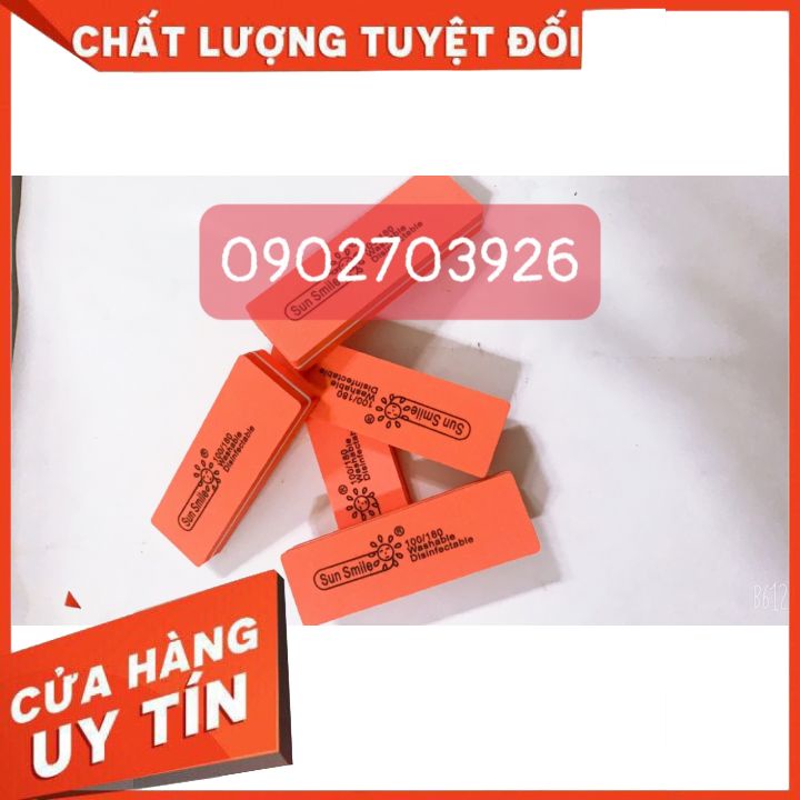 Cục xốp cam chà móng dũa móng-cục chà nhám -chà mịn -trà móng bông đủ loại