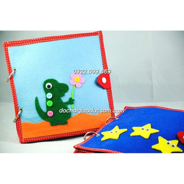 Sách vải handmade SKILL QUIET BOOK phát triển kỹ năng cho bé