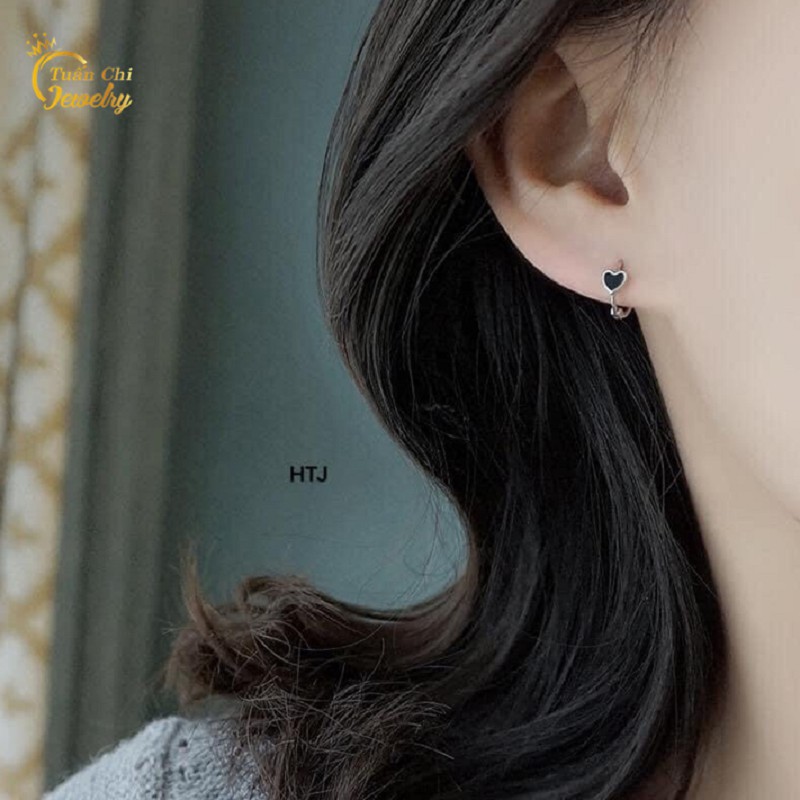 Bông Tai Bạc ⚡FREESHIP⚡Khuyên Tai Bạc Nữ Cá Tính Mẫu Mới Nhất