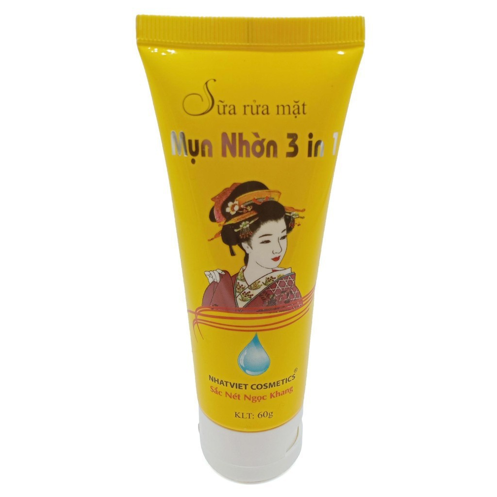 Sữa rửa mặt mụn nhờn 3 in 1 Sắc Nét Ngọc Khang 60g