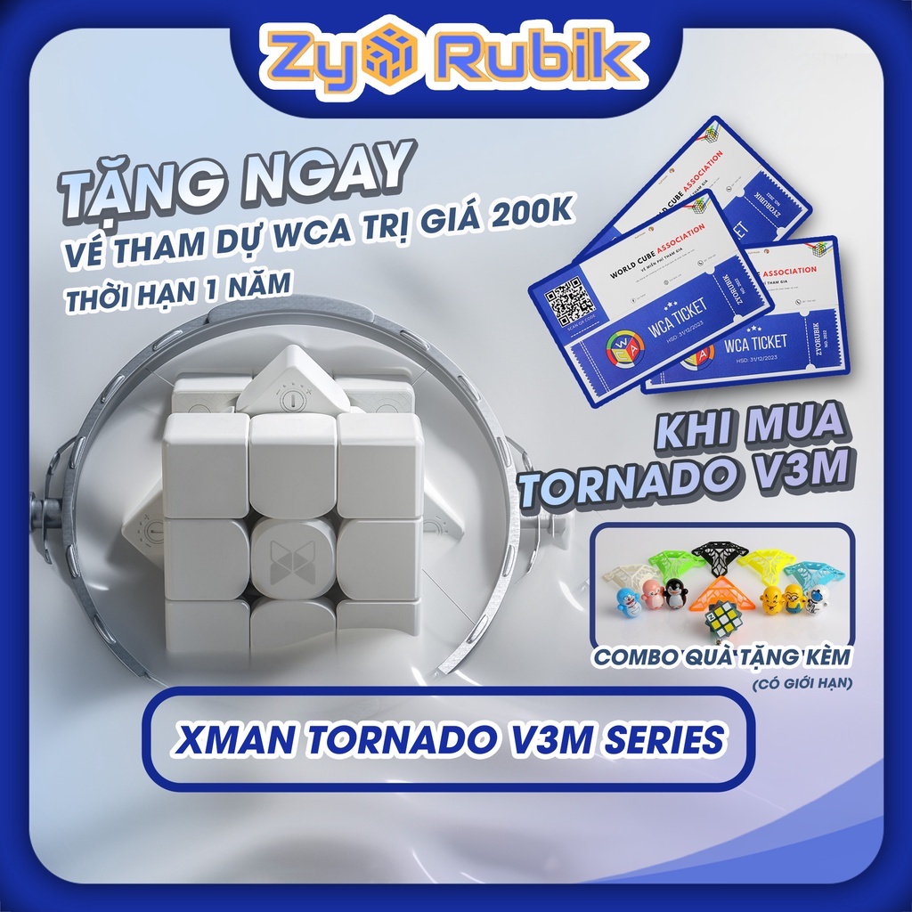 Rubik 3x3 Tornado V3 M 3 Phiên bản Standard, Flagship, Pioneer