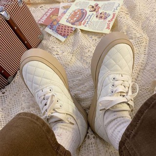 Giày Thể Thao Canvas Phong Cách Harajuku Nhật Hàn Cho Nữ