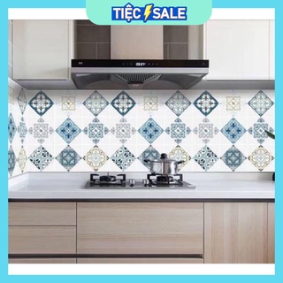 CUỘN GIẤY DÁN TƯỜNG NHÀ BẾP HOA VĂN CHỐNG THẤM DẦU MỠ