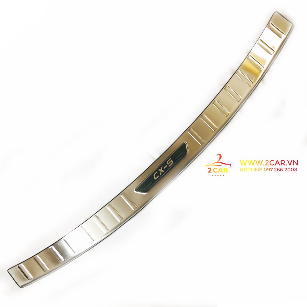 Ốp Chống Trầy Cốp Ngoài Xe Mazda Cx5 2018-2020, chất liệu Inox