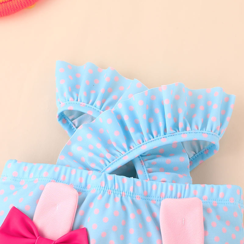 Bộ Đồ Bơi Một Mảnh Hai Dây Không Tay In Hoạt Hình Dễ Thương Cho Bé Gái 1-5 Tuổi