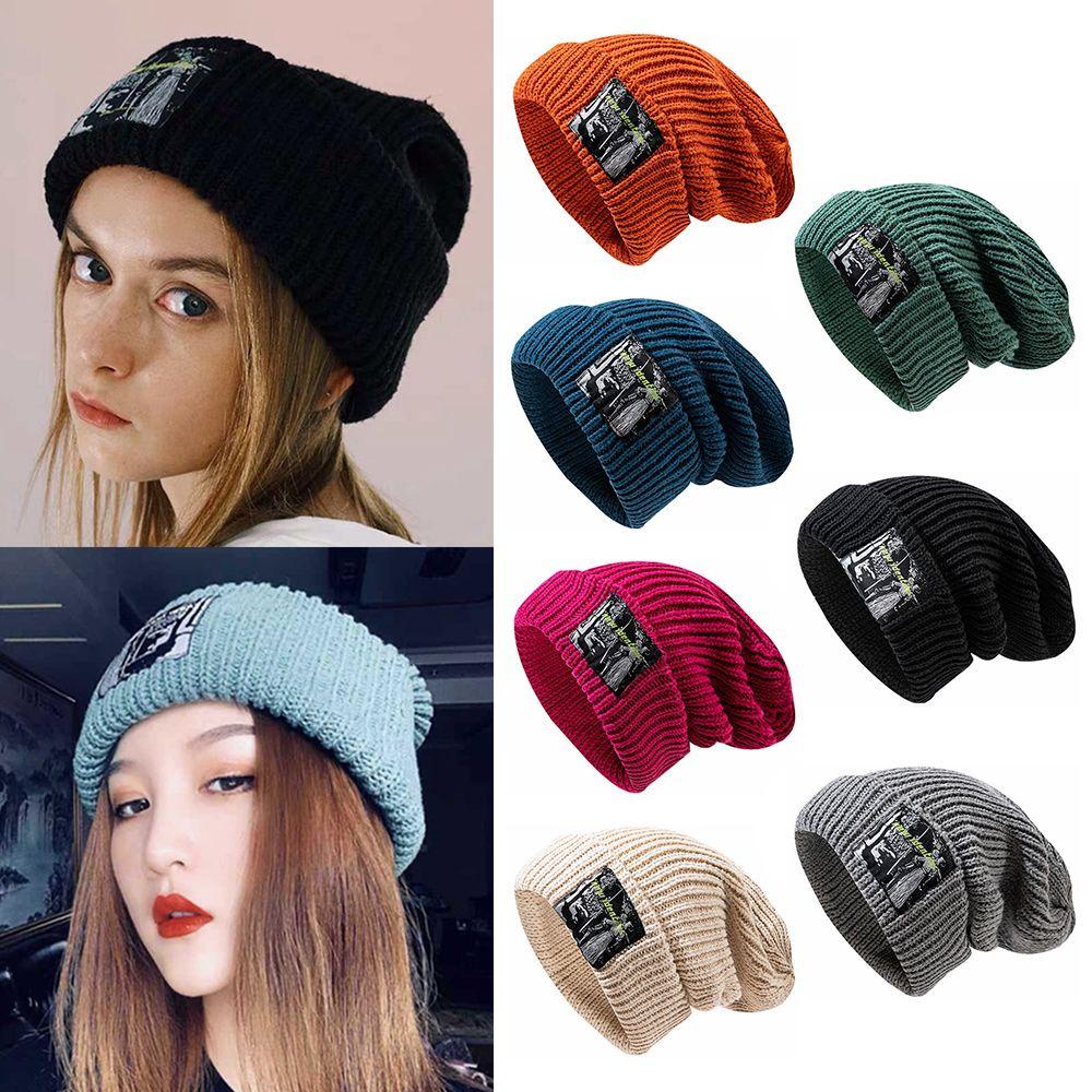 LEILY Mũ Len Beanie Thời Trang Hàn Quốc