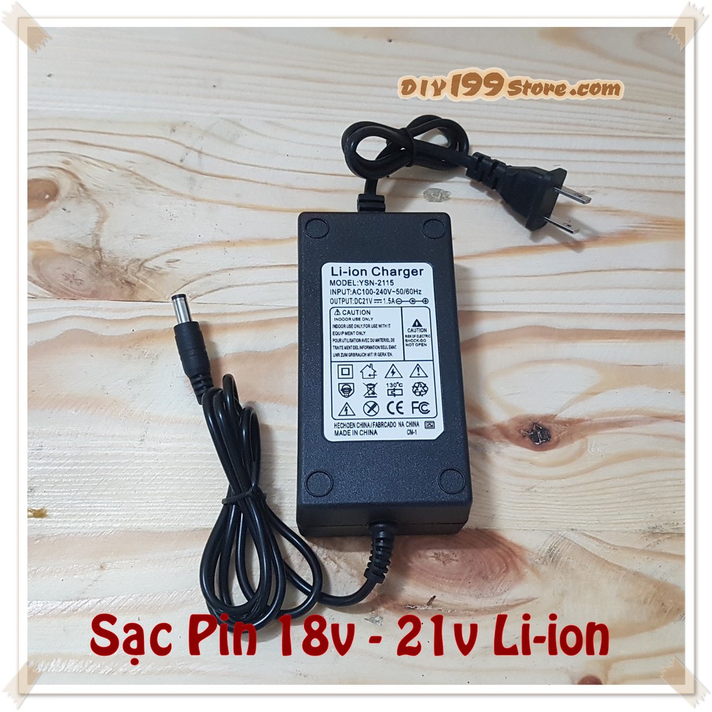 Sac 5s 18v ~ 21v 1.5A ( 5cell pin lion nối tiếp)
