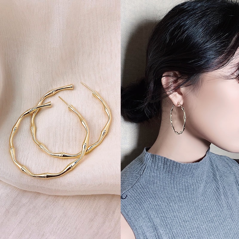 Bông Tai Mạ Bạc 925 Thiết Kế Tinh Tế Phong Cách Hàn Quốc Mới