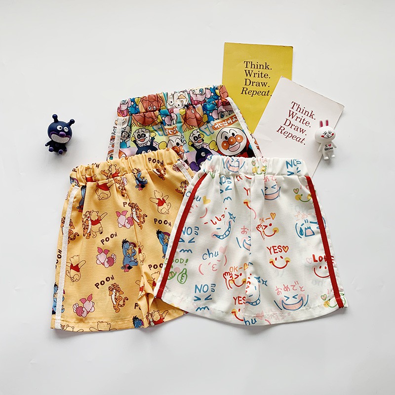 Quần Short Đi Biển In Hình Dễ Thương Cho Bé