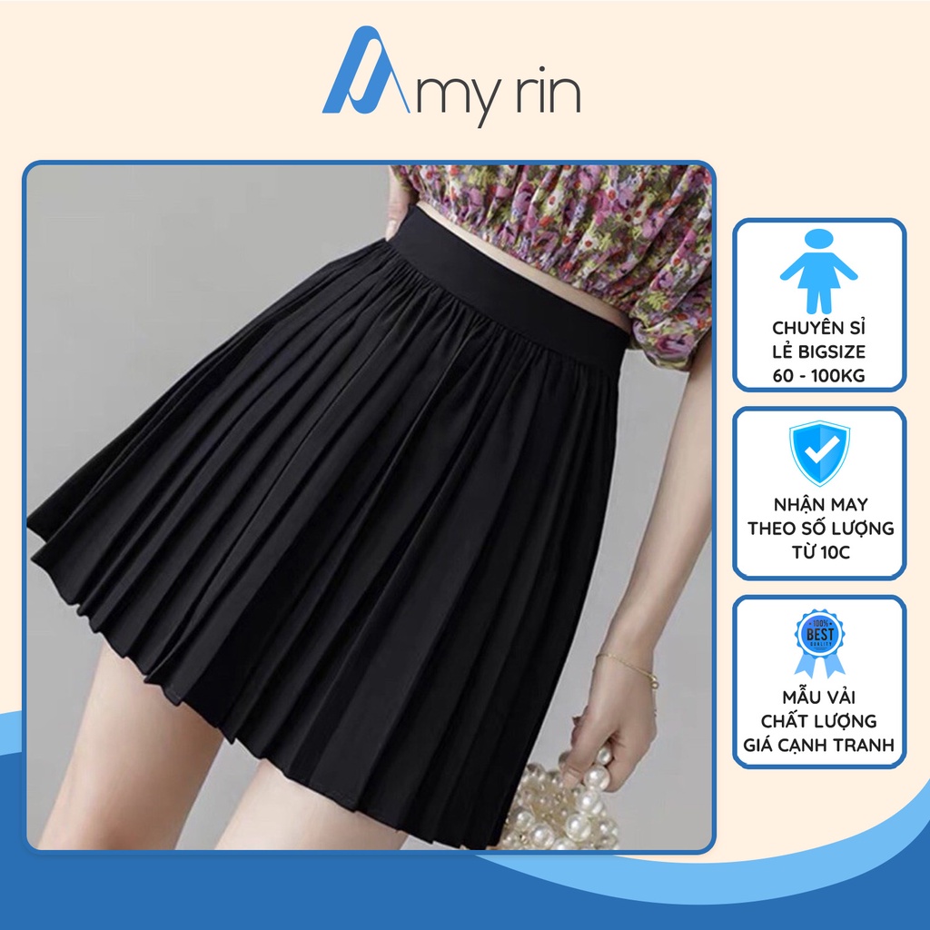 Chân váy dập ly bigsize nữ