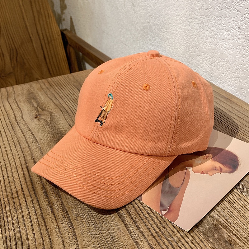 Mũ lưỡi trai HELOLIS thêu họa tiết hoạt hình thời trang cho nam và nữ