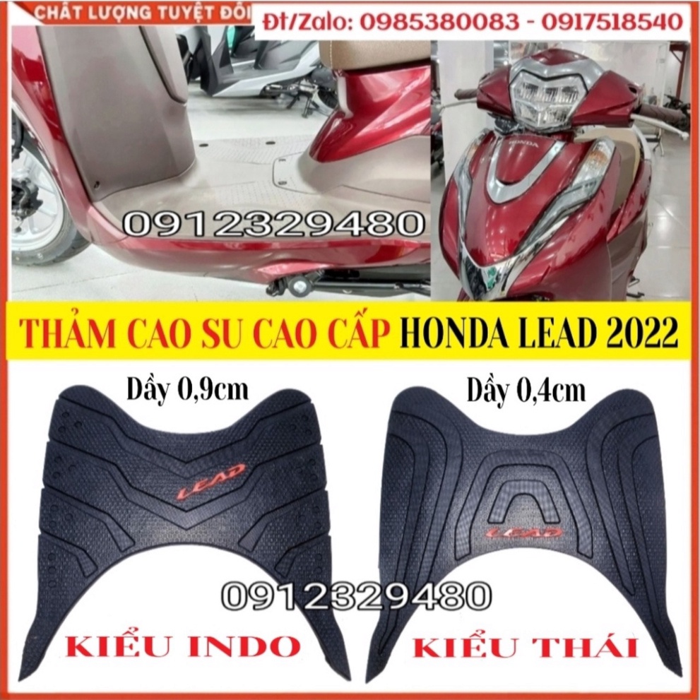 Thảm Lót Chân Xe Lead 2022 - Lead 2023 Mới Chất Liệu Cao Su, Thảm Để Chân , Miếng Lót Chân Xe Lead 2023