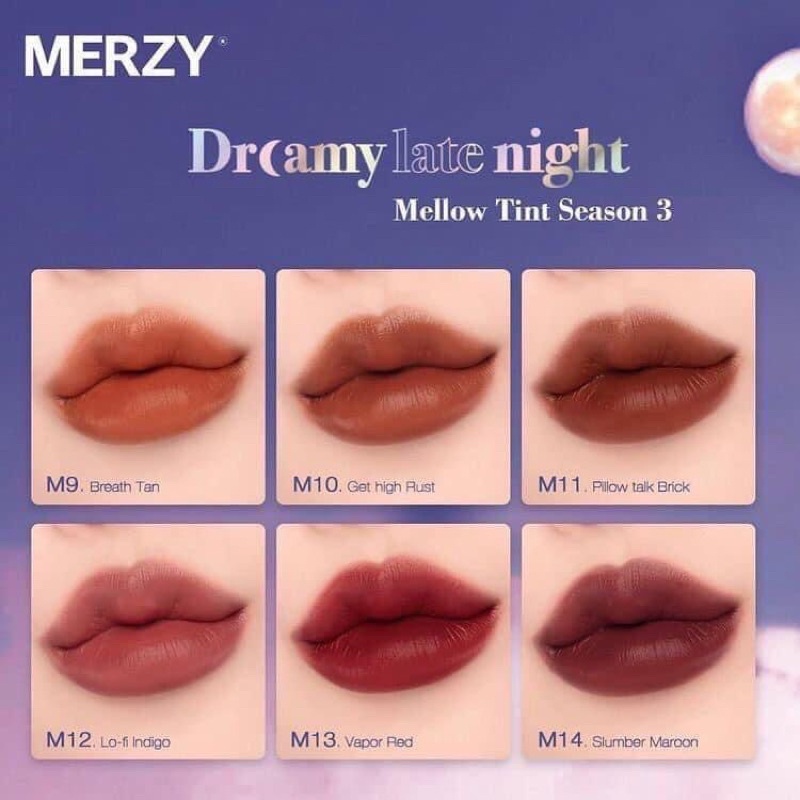 SON MERZY DREAMY LATE NIGHT MELLOW TINT (BẢN TÍM MỚI)