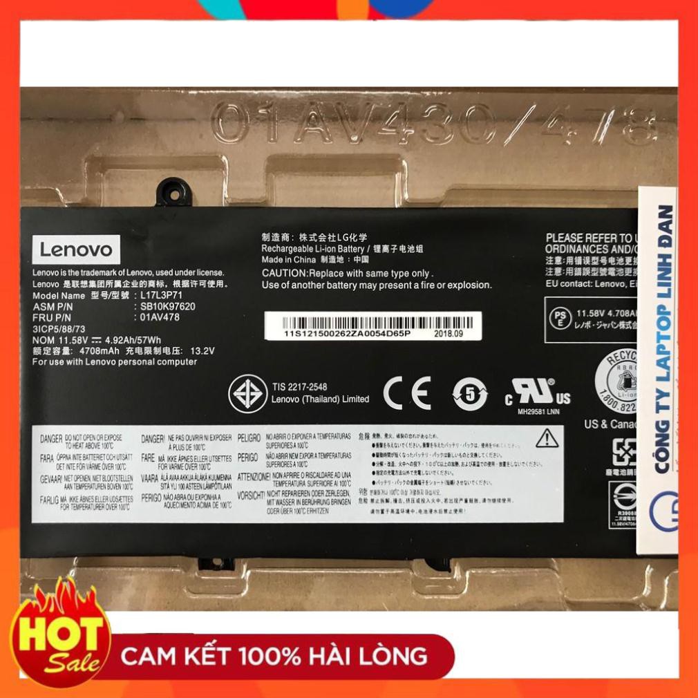 🎁 HÀNG ZIN 🎁 Pin Zin(Battery) Lenovo ThinkPad T480s 01AV478 01AV479 L17M3P71 Original