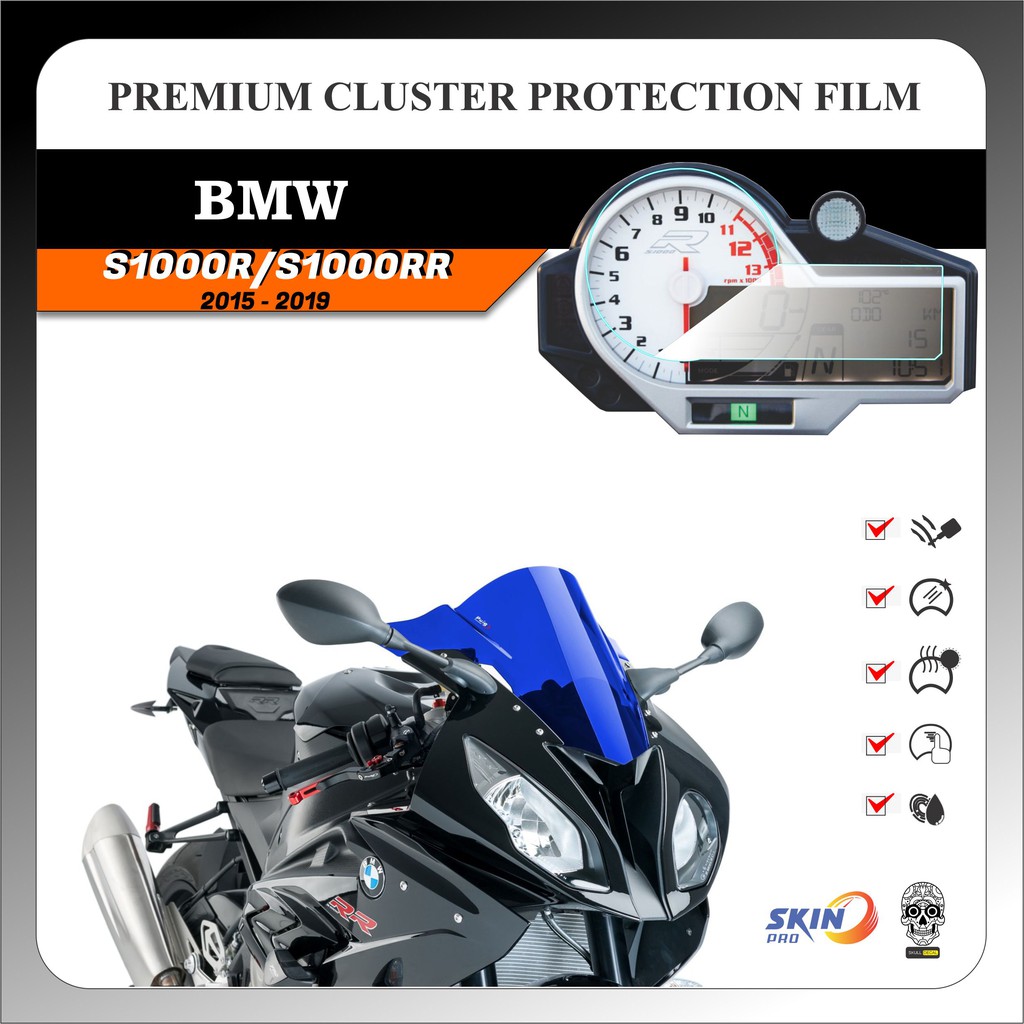 Miếng dán PPF bảo vệ mặt đồng hồ BMW S1000R S1000RR 2015 2019 - PPF CAO CẤP - XƯỚC TỰ PHỤC HỒI