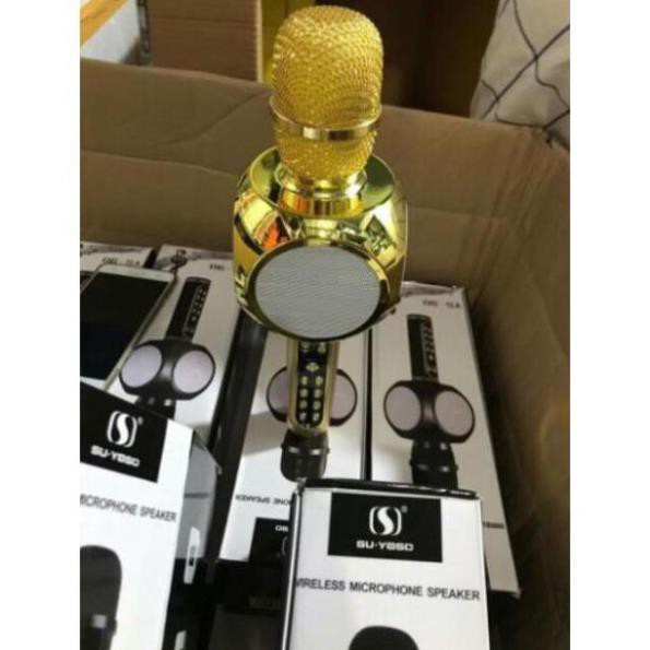 Micro hát karaoke cầm tay kèm loa YS-90 kết nối bluetooth- BH 6 THÁNG