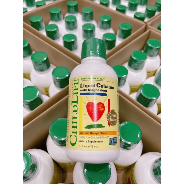 Canxi nước Childlife Liquid Calcium with Magnesium 473ml Mỹ
