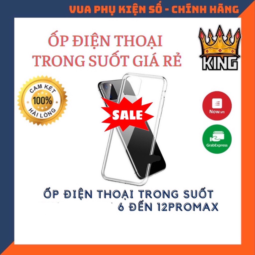 Ốp trong suốt bảo vệ máy ( ốp dẻo) [6/6s->13PTM]