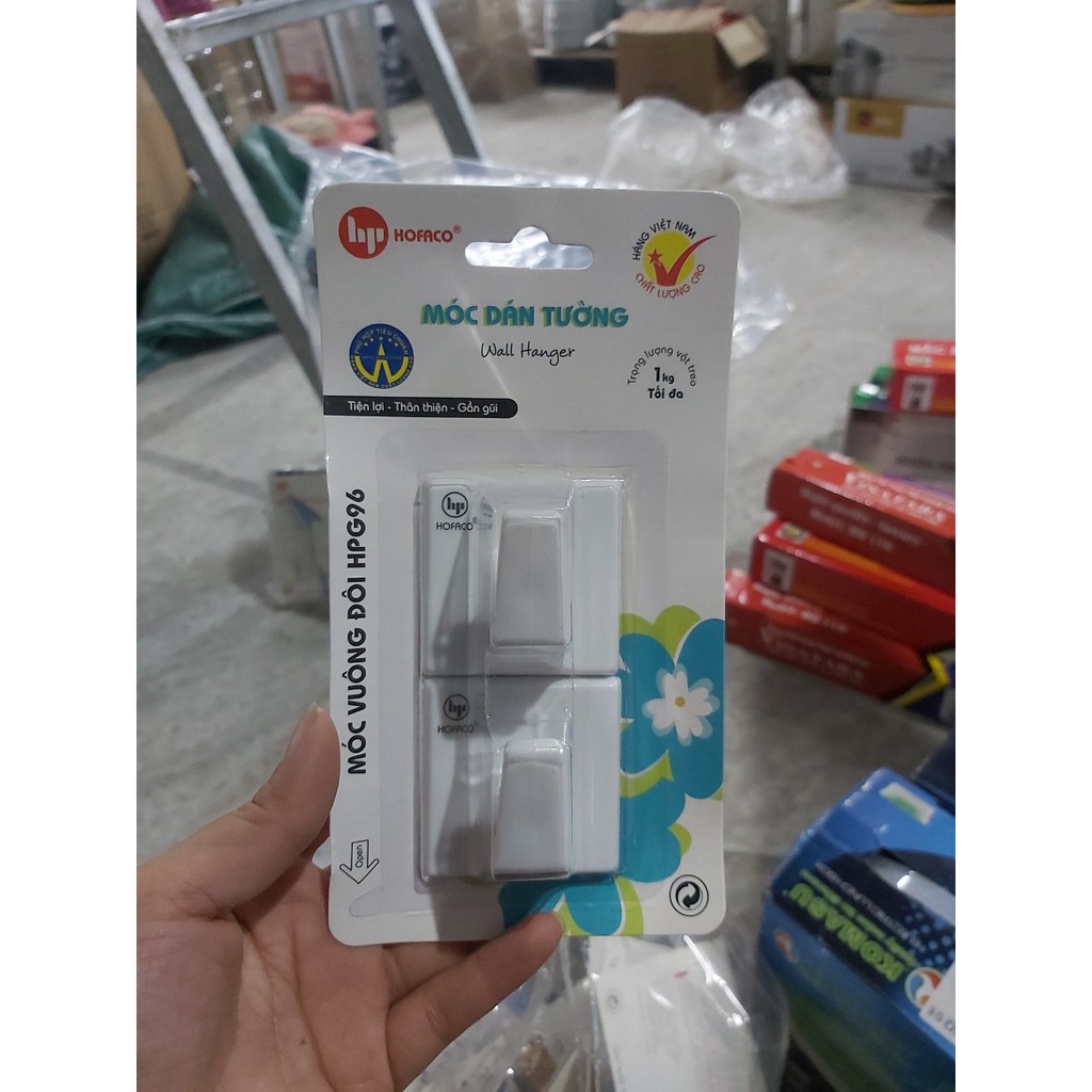 Vỉ dính tường 2 cái HOFACO G96 siêu bền, siêu chắc