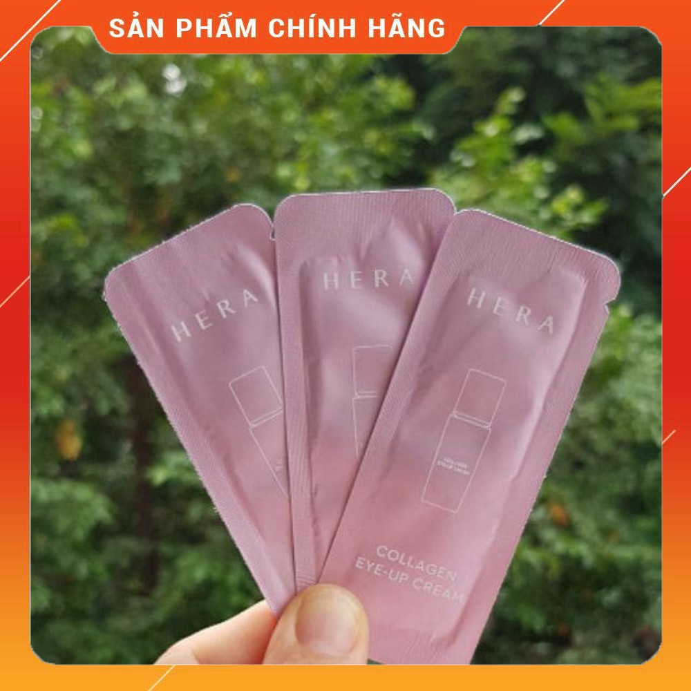 Gói sample kem chống nhăn vùng và làn săn chắc da cùng mắt Collagen eye-up cream Hera 1ml.