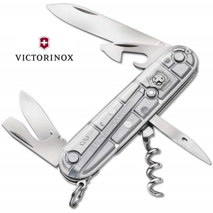 [BỀN ĐẸP] Dụng Cụ Xếp Đa Năng VICTORINOX Spartan Silver Trans 1.3603.T7