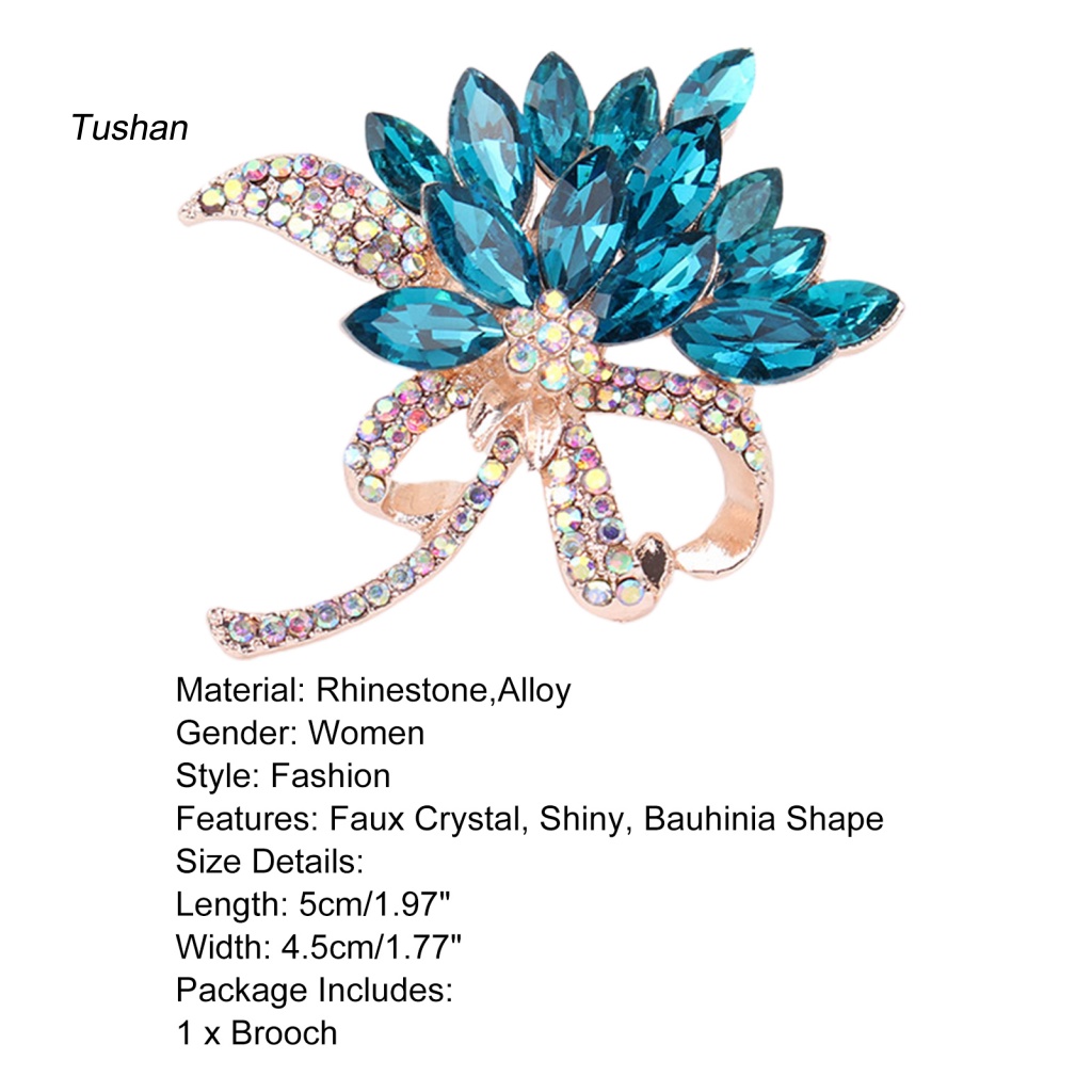 Ghim Cài Áo Đính Đá Lấp Lánh Dành Cho Nữ