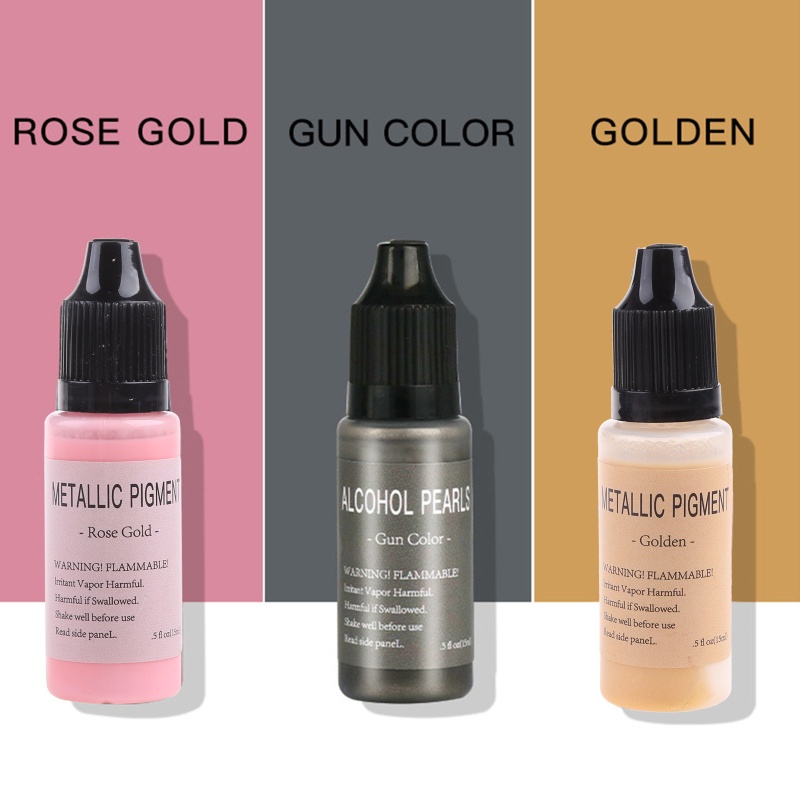 Hộp 6 Màu Mực Cồn Kim Loại Dùng Để Nhuộm Màu Trang Trí Nghệ Thuật