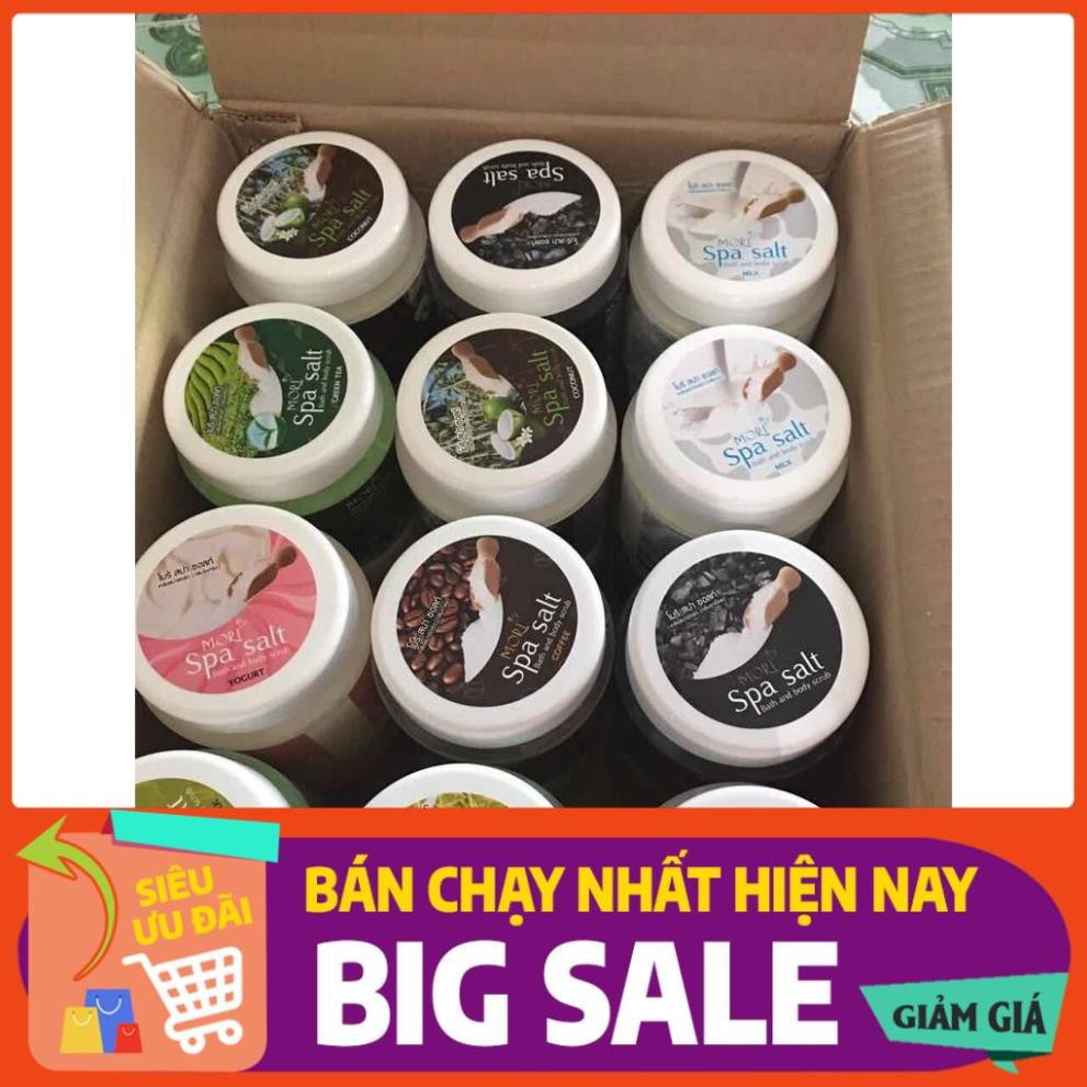 Muối tắm tẩy tế bào chết Mori Spa Salt Body Scrub RICE MILK (SỮA GẠO) 700g | BigBuy360 - bigbuy360.vn