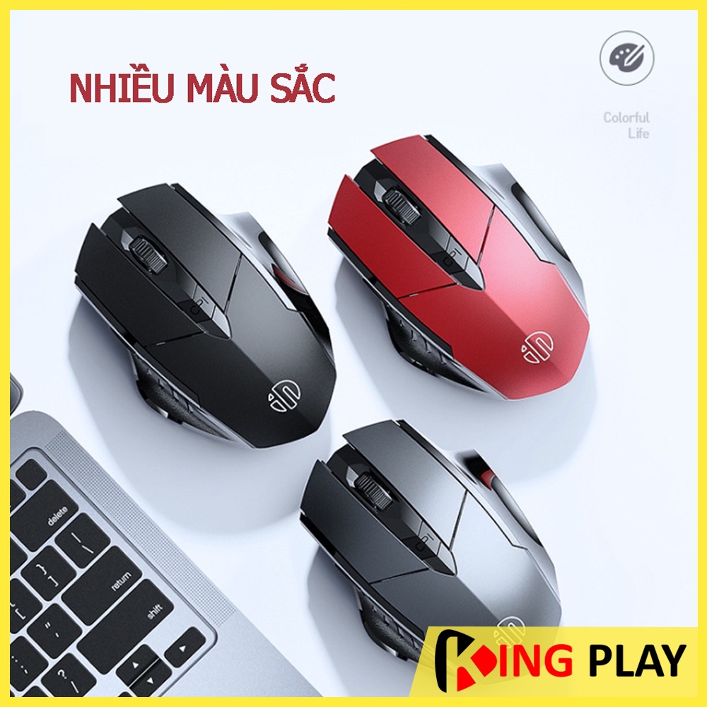 Chuột Máy Tính Không Dây Pin Sạc MP6 – Chuột Gaming USB 2.4G Bluetooth Cao Cấp Cho PC Laptop Macbook Nút Bấm Êm Chống Ồn