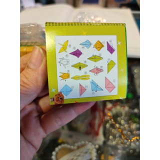 GIẤY GẤP HẠT HÌNH GẤU (5 XẤP/ 500 CON)