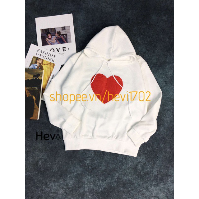 Áo hoodie thêu logo hình tim siêu cute Giá sỉ siêu rẻ | BigBuy360 - bigbuy360.vn