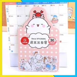 Sticker, hình dán con thú bịch nhiều miếng cute