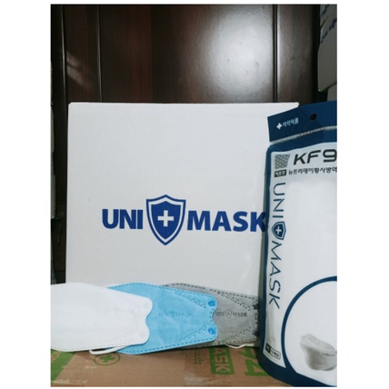 Khẩu trang KF94 Uni Mask, thùng 300 cái , chống bụi mịn kháng khuẩn kiểu dáng hàn quốc