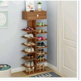 Kệ giầy kệ dép gỗ hình cây nhiều tầng