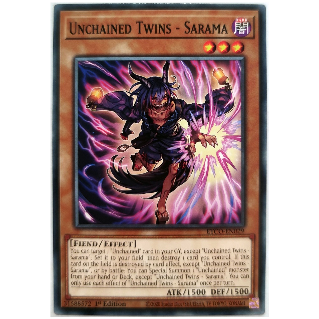 [Thẻ Yugioh] Unchained Twins - Sarama |EN| Common