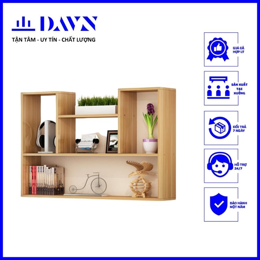 Kệ sách, Giá sách gỗ trang trí chữ U treo tường DAVN DA211 màu Vân gỗ, Trắng, Chì, giá thành hợp lý, hiện đại.
