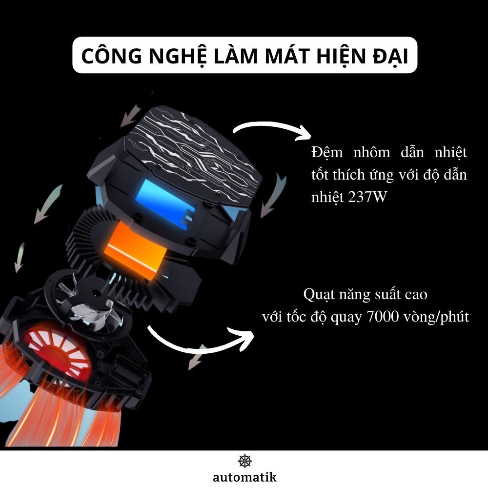 Quạt Tản Nhiệt Điện Thoại Sò Lạnh Làm Mát Memo Gaming LED DL01, DL05, DL07 - Automatik