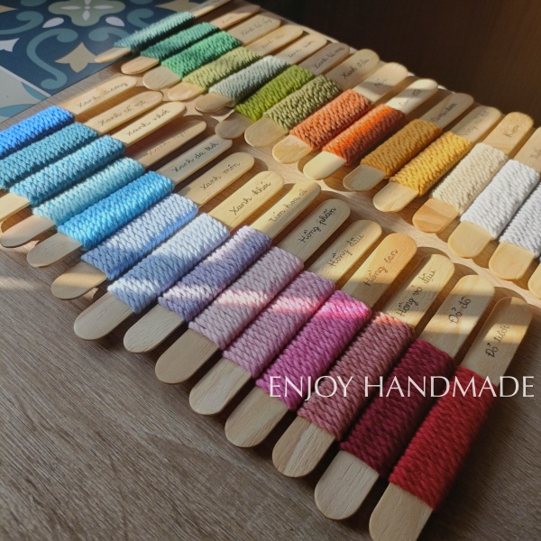 1m Dây thừng 5mm macrame cotton 3 xoắn