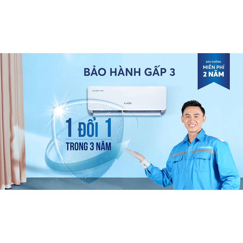 Điều Hòa không khí IVENTER 1 chiều 9000BTU chính hãng Karofi KDC-WI09