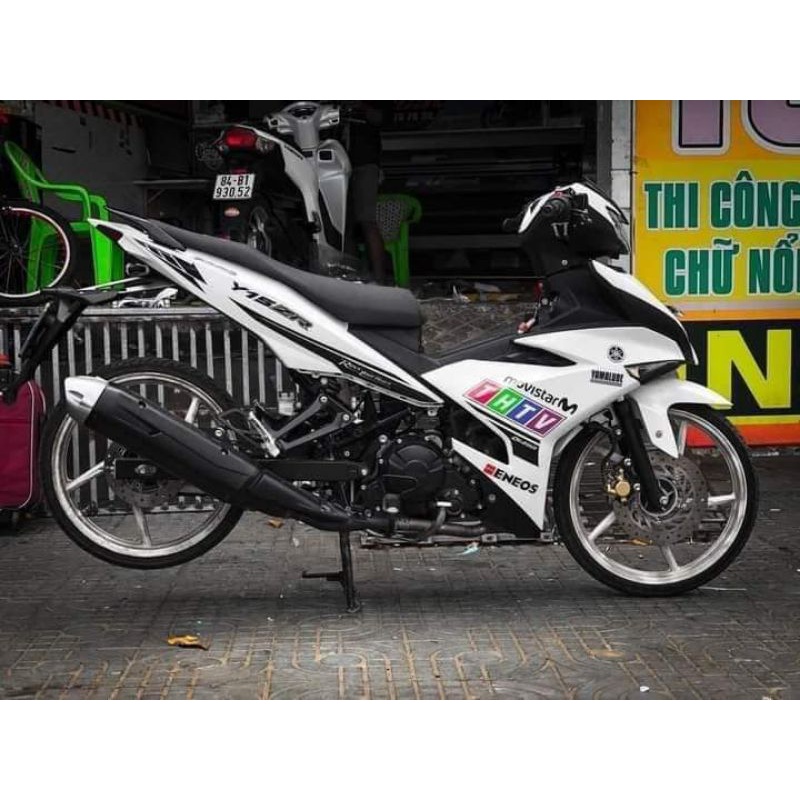 tem rời exciter 150 trắng thtv, tem 3 lớp không bay màu