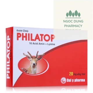 Philatop con hươu cho bé hộp 20 ống thuỷ tinh