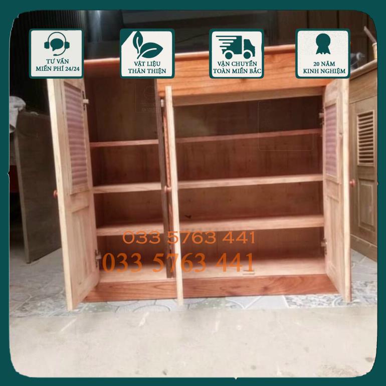 Tủ giày gỗ xoan ta đủ loại 2 cánh , 3 cánh , 4 cánh - tủ giầy - tủ đựng giày - tủ để giày
