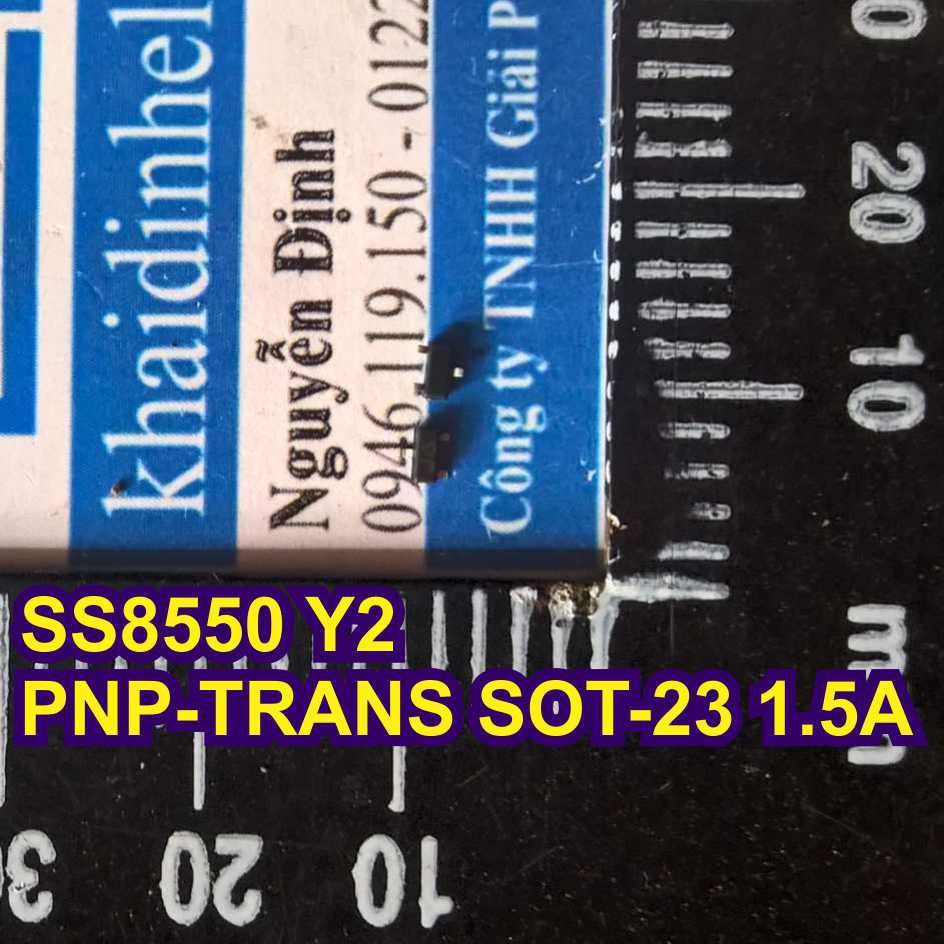 50 con SS8550 Y2 PNP-TRANS loại nghịch SOT-23 1.5A (50 con) kde1546