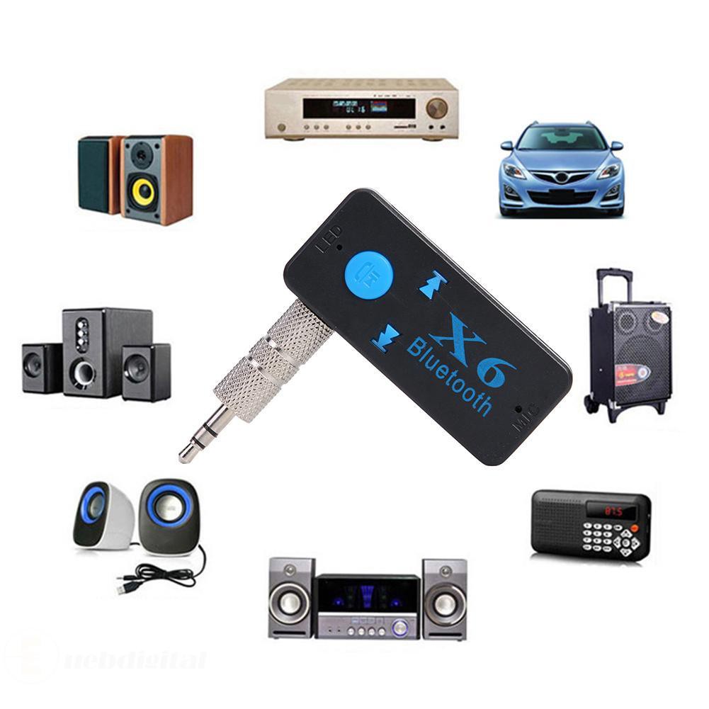 X6 Wireless 3.5mm AUX Audio Receiver Bluetooth 4.2 Adapter Support TF Card